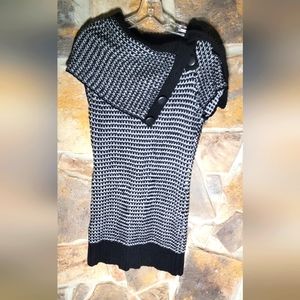 Heart and Crush black and white sweater dress